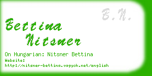 bettina nitsner business card